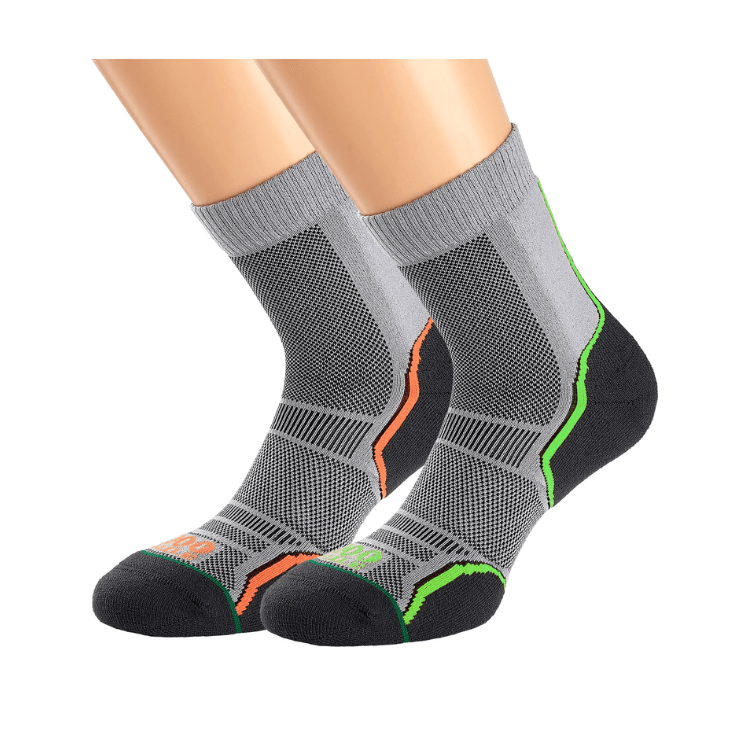 Running Sock - Men's 1000 Mile Trail Sock Twin Pack Grey