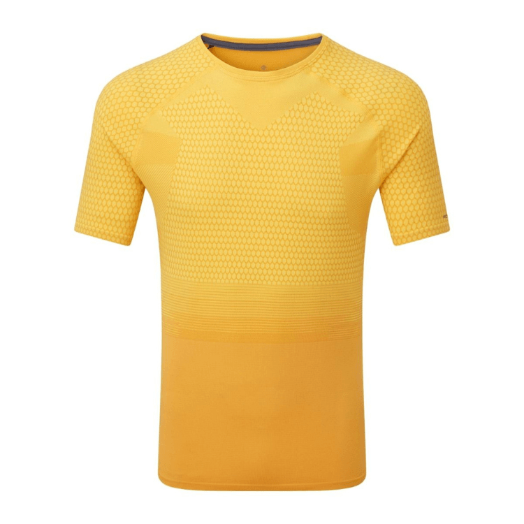 Running T-Shirt - Men's RonHill Tech Marathon T-Shirt Yellow