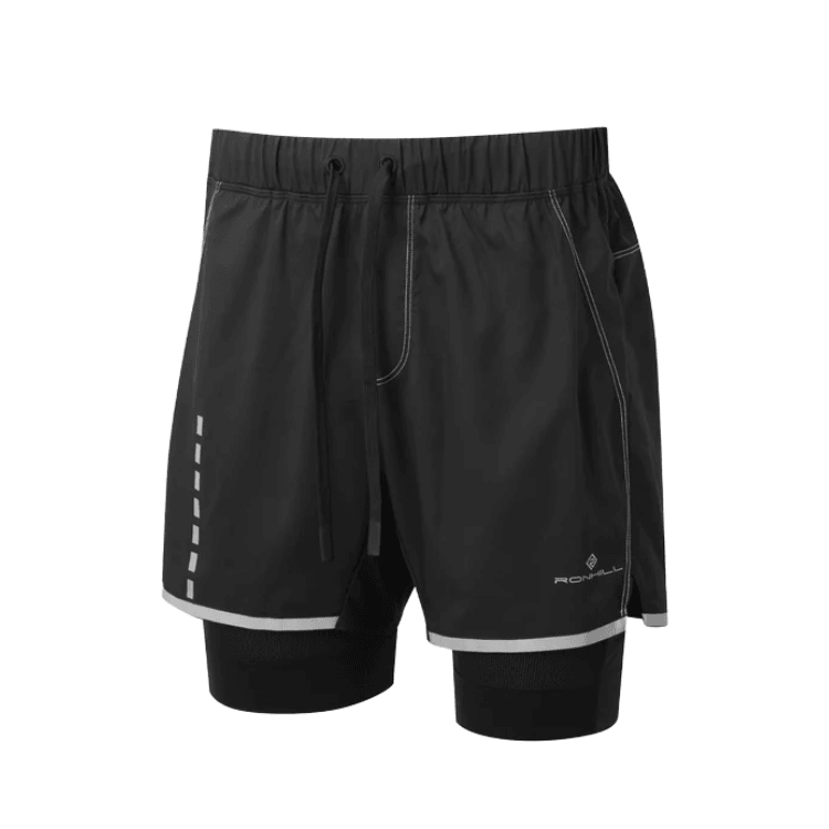 Running Shorts - Men's Ronhill Tech Afterhours Twin Shorts Black