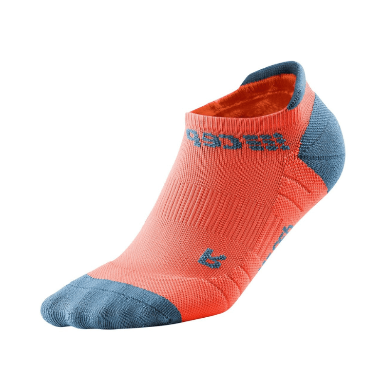 Running Sock - Men's CEP Compression No Show Socks Red