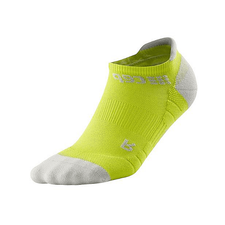 Running Sock - Men's CEP Compression No Show Socks Yellow