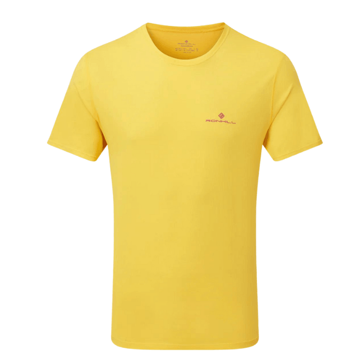 Running T-Shirt - Men's RonHill Core T-Shirt Yellow