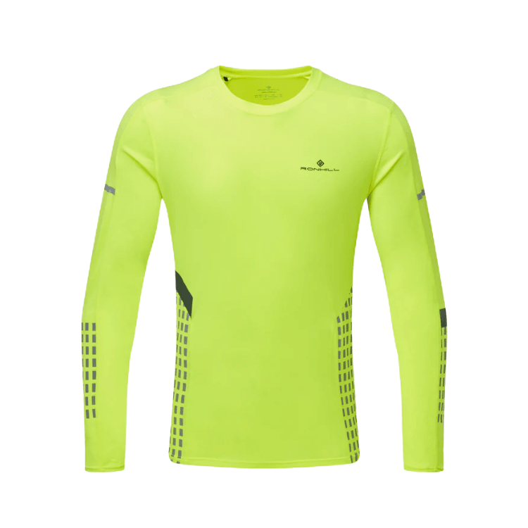 Running Long Sleeve - Men's RonHill Tech Afterhours Long Sleeve T-Shirt Yellow