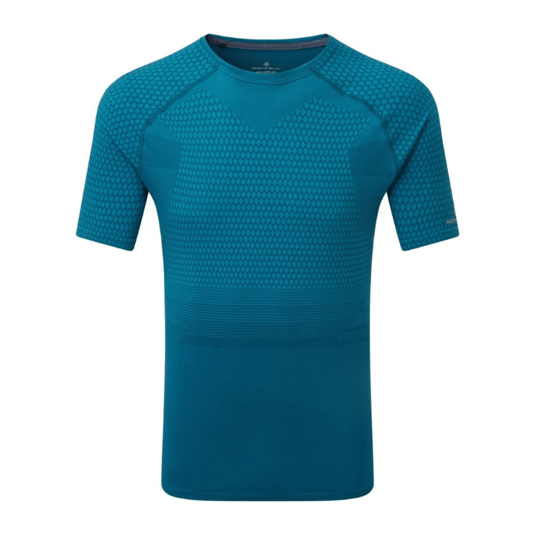 Running T-Shirts - Men's RonHill Tech Marathon T-Shirt Blue