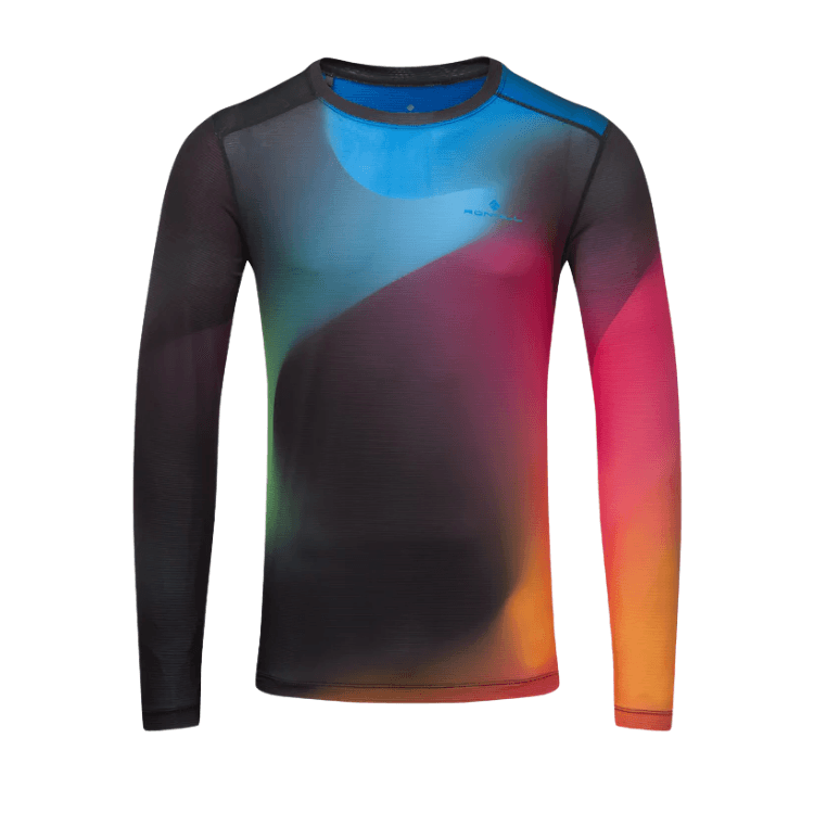 Running Long Sleeve - Men's RonHill Tech Velocity Long Sleeve T-Shirt Chameleon