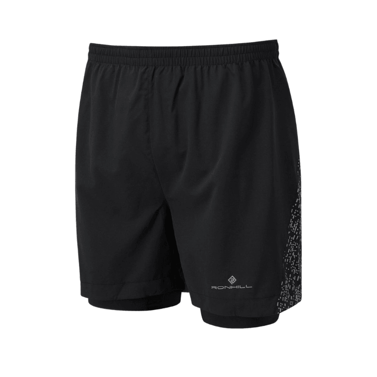 Running Shorts - Men’s Ronhill Life N/R Twin Shorts Black