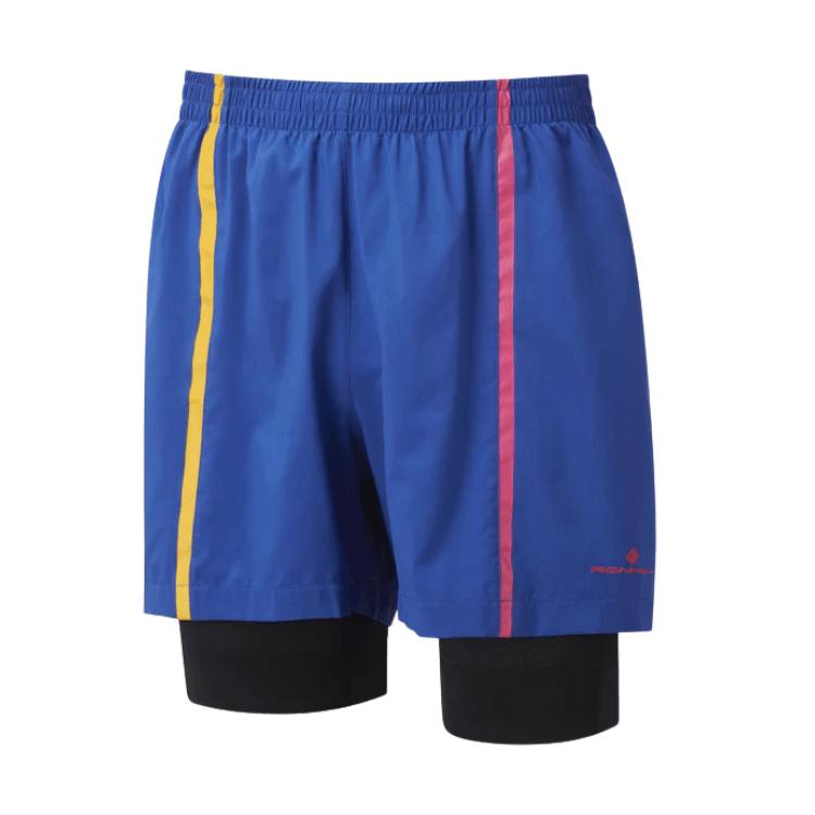 Running Shorts - Men’s Ronhill Tech Marathon Twin Shorts Blue