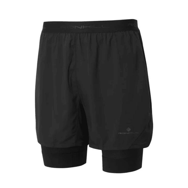 Running Shorts - Men’s Ronhill Tech Revive Twin Shorts Black