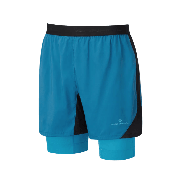Running Shorts - Men’s Ronhill Tech Revive Twin Shorts Blue