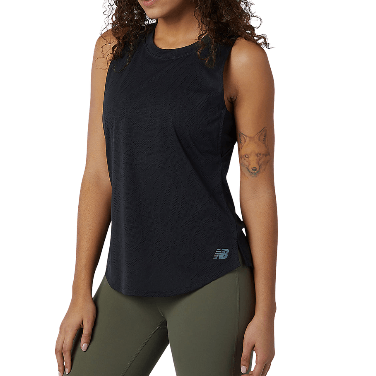 Running Tank - Women's New Balance Q Speed Fuel Jacqard Tank Black