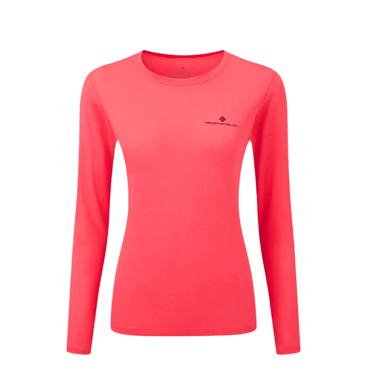 Running Long Sleeve Shirt - Women's RonHill Core L/S T-Shirt Hot Pink