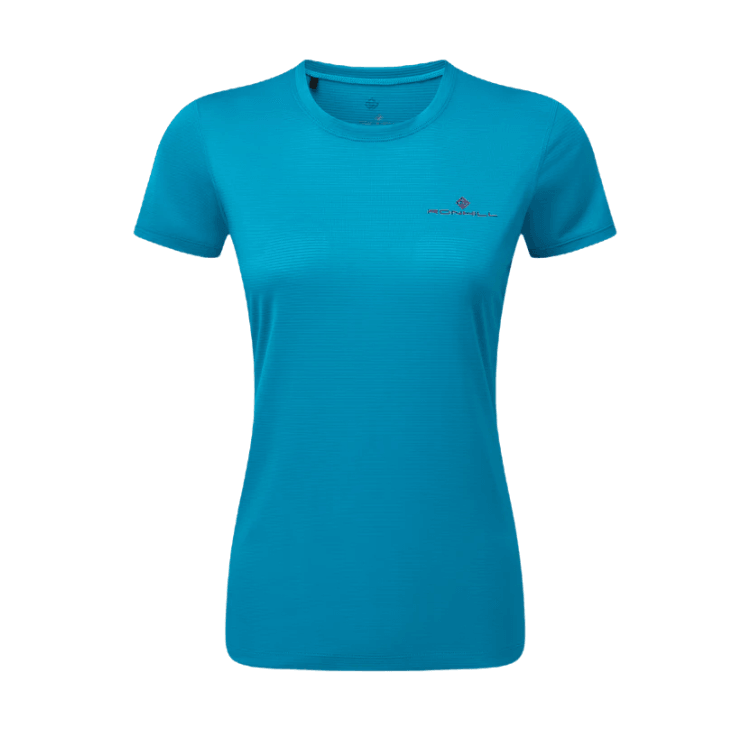 Running T-Shirt - Women's RonHill Tech T-Shirt Kingfisher Blue