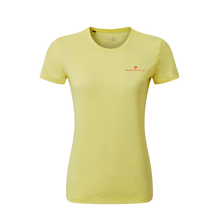Running T-Shirt - Women's RonHill Tech T-Shirt Yellow